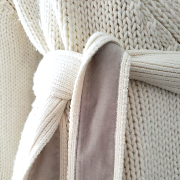 Stefanel | Belted Knit Cardigan Coat - Picture 9 of 15